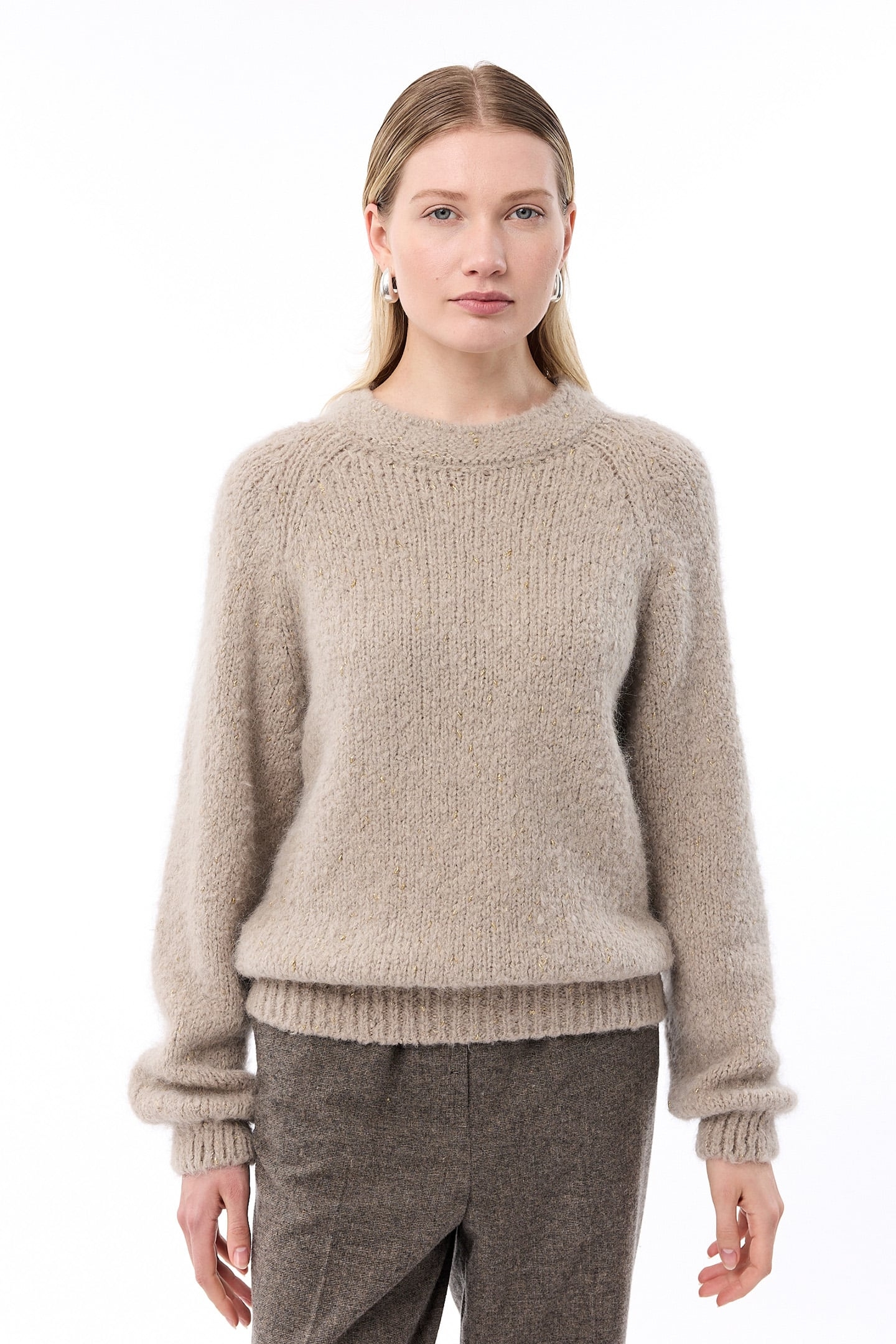 LINDY PULLOVER TAUPE 1