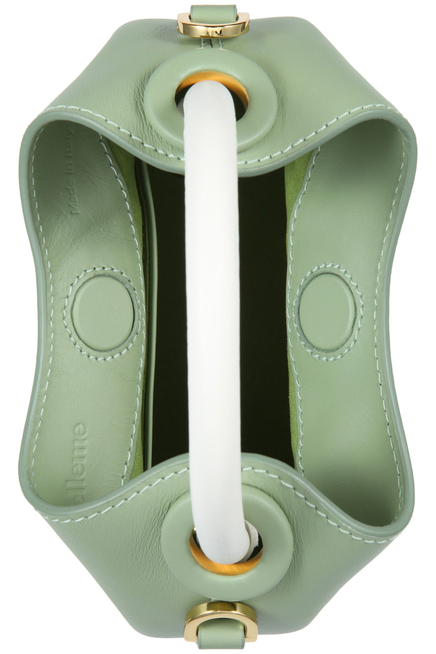 MADELEINE LEATHER MINT/BLACK BORDERS 4