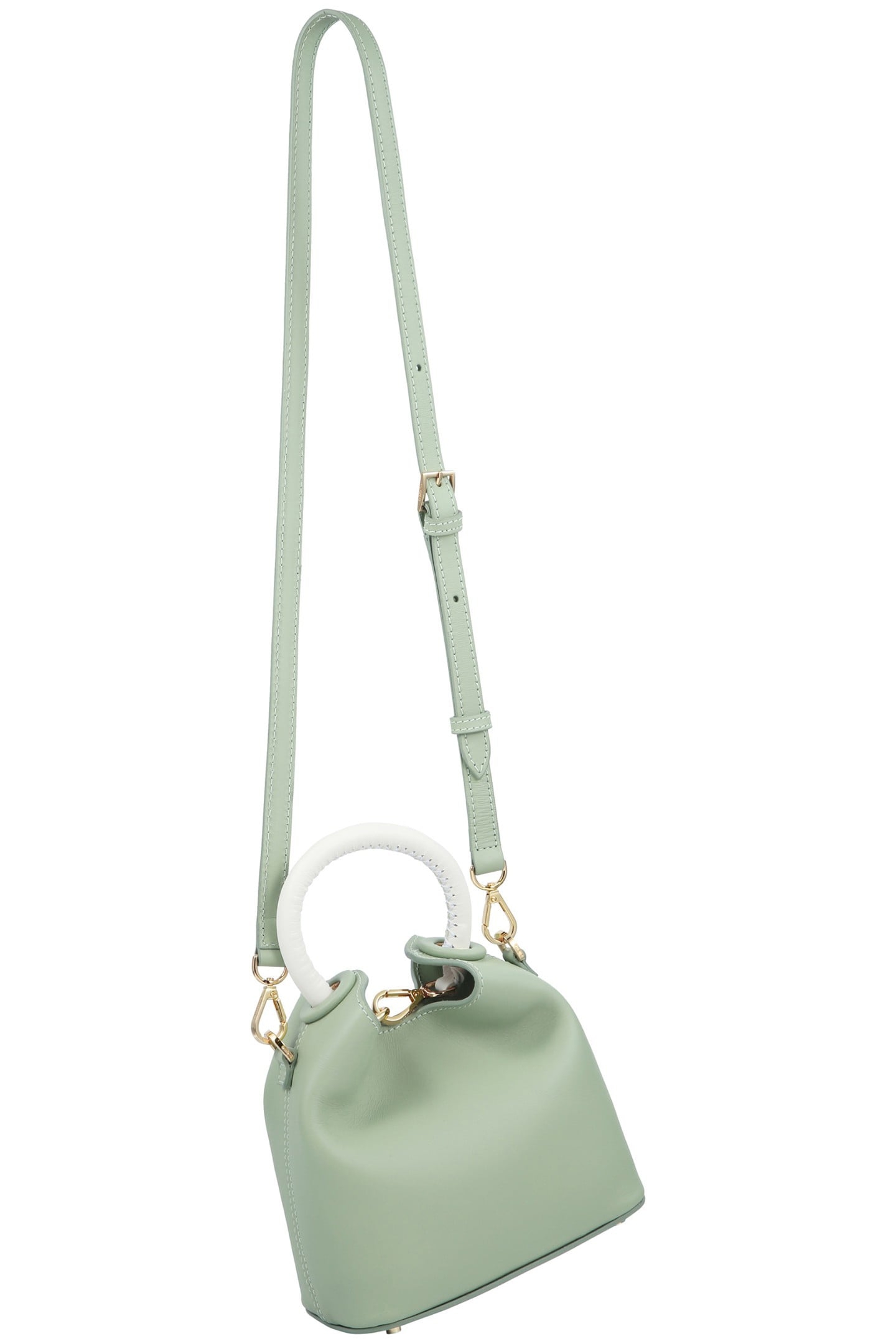 MADELEINE LEATHER MINT/BLACK BORDERS 2