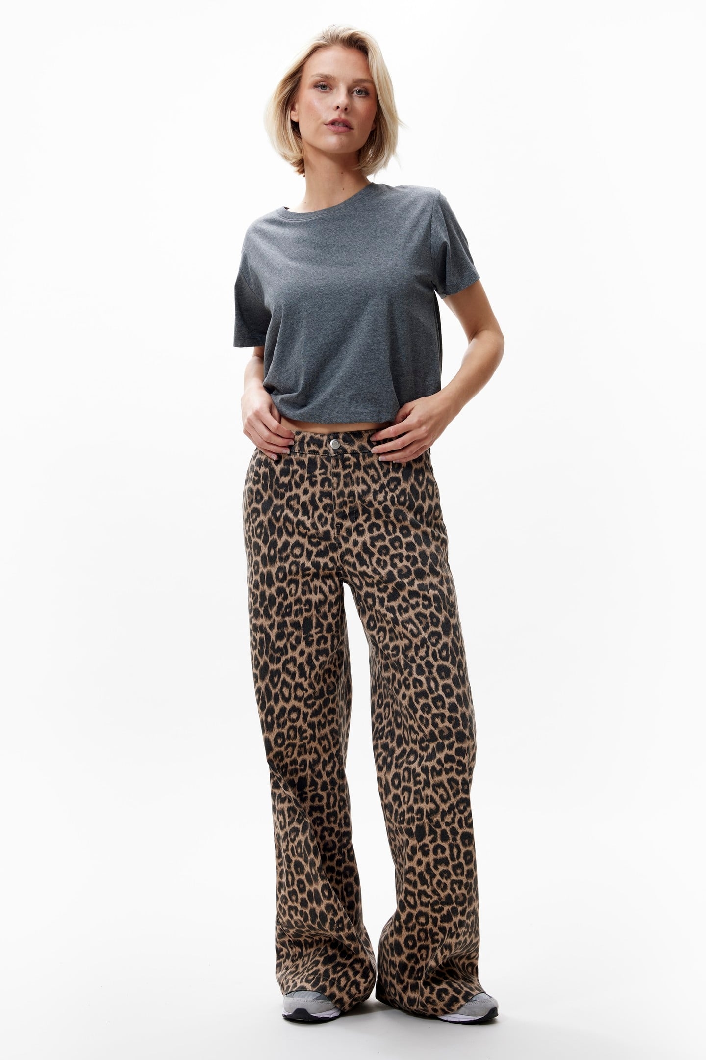 TAILORED LEOPARD JEANS GREY MORN 1