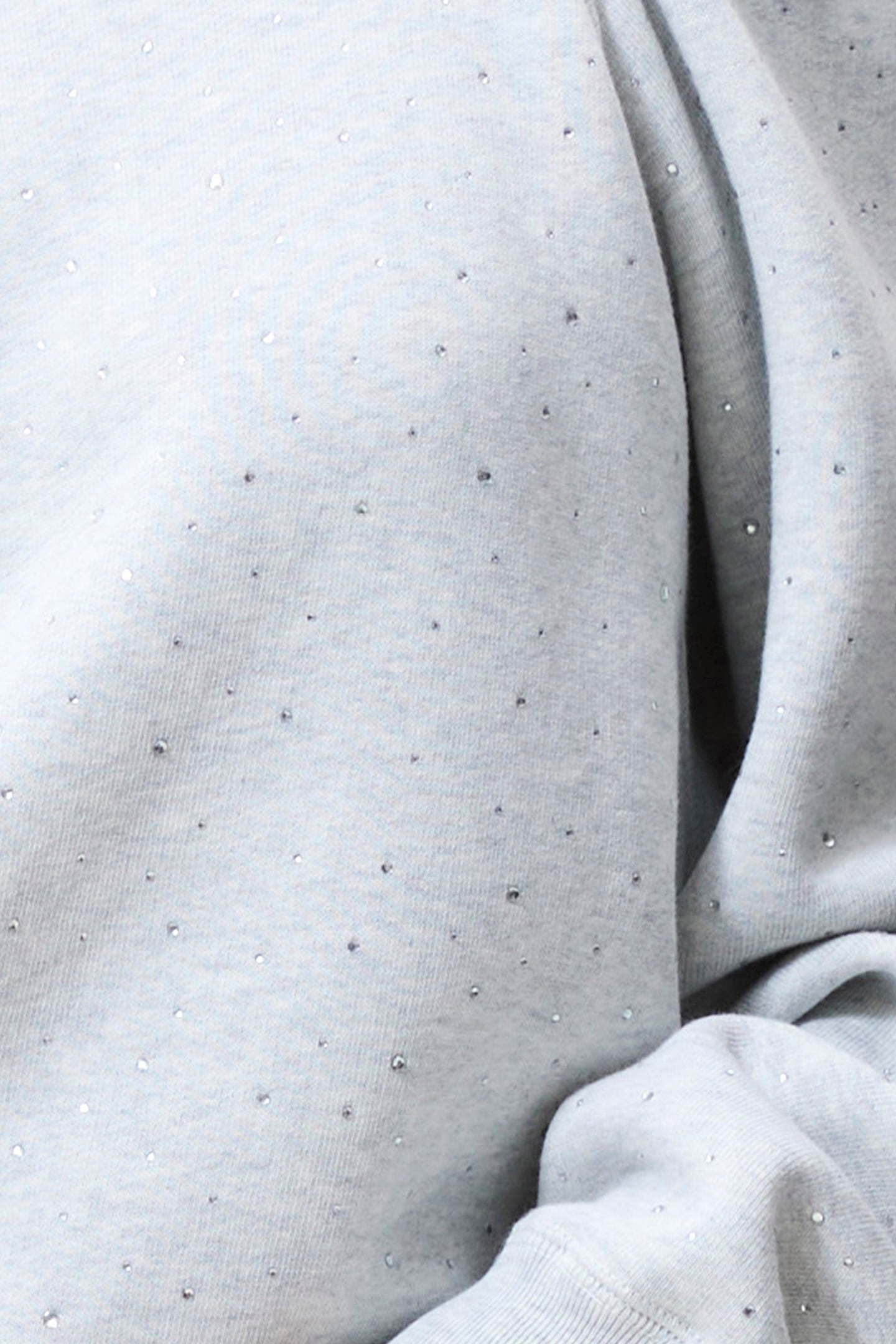 STRASS SWEATER WITH CUT OUT LIGHT GREY MELANGE 5