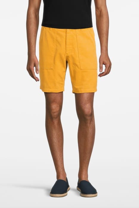 SEVENTYSEVEN CORD SHORTS SAFFRON by Outerknown