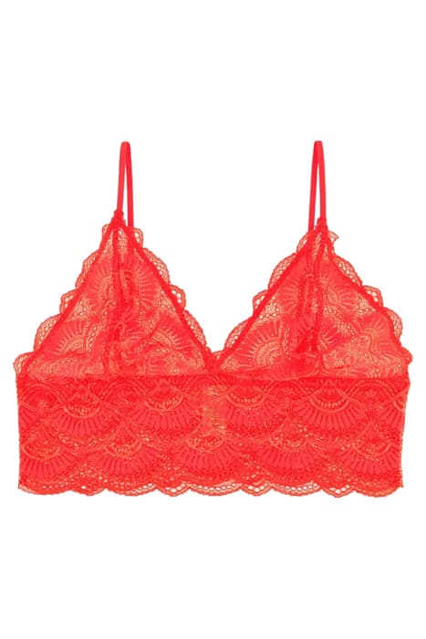 LACE BRALETTE TOP SCARLET RED by Understatement