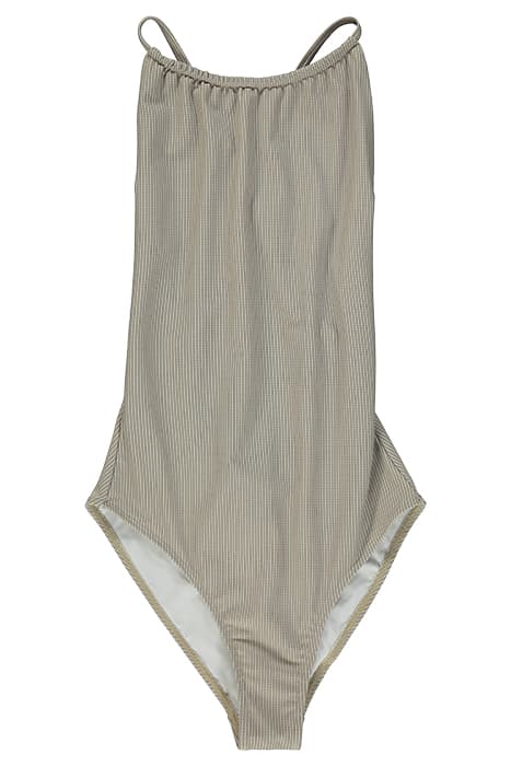 HALTER PRINTED SWIMSUIT BEIGE STRI by Filippa K