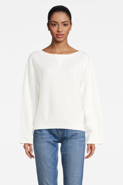 BOATNECK SWEATSHIRT WHITE CHAL by Filippa K