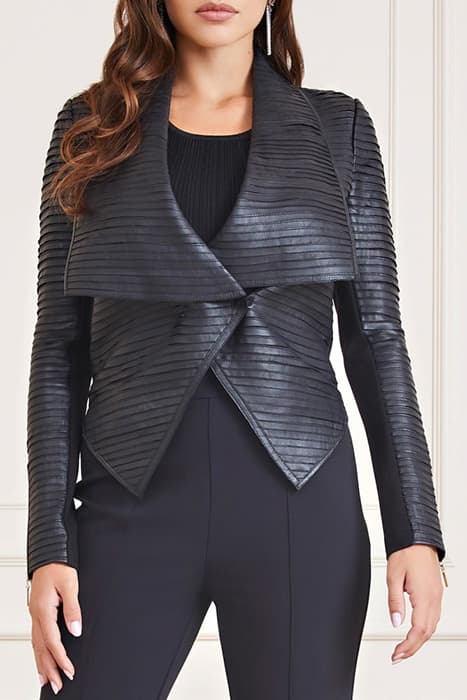 SHAYNA DRAPE LEATHER JET BLACK A996 by Marciano by Guess