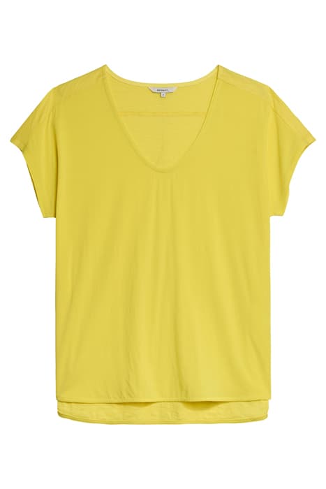 BASIC KATOENEN T-SHIRT YELLOWTAIL by Sandwich