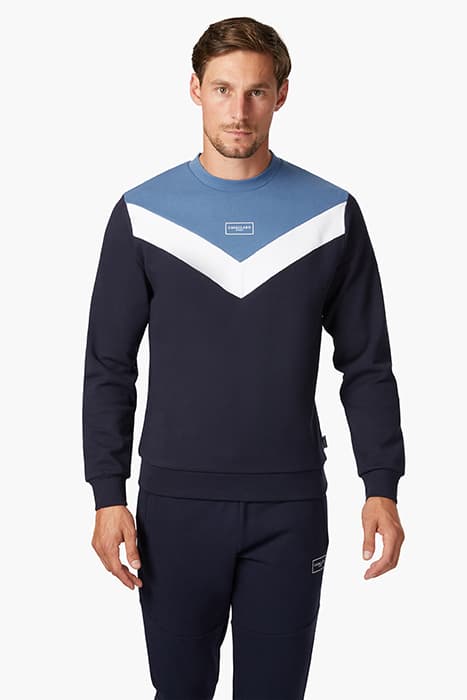 CAVALLARO SPORT R-NECK SWEAT DARK BLUE by Cavallaro Napoli