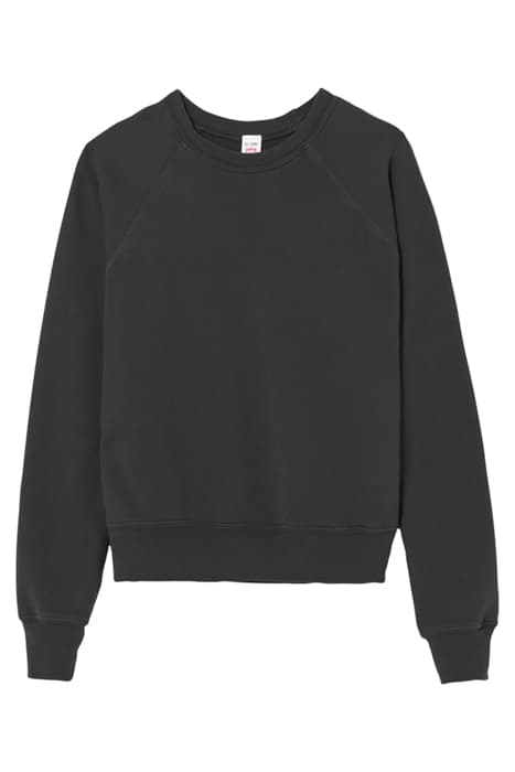 CLASSIC RAGLAN CREWNECK VINTAGE BLACK by RE/DONE