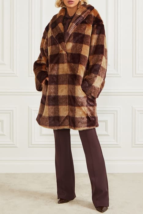 ROCHELLE COAT CAMEL AND DARK BOURB by Marciano by Guess