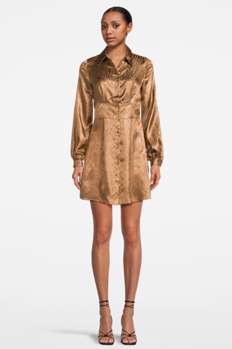 JASON ABITO FLUIDO JACQUARD DI BROWN-MONK'S ROBE by PINKO