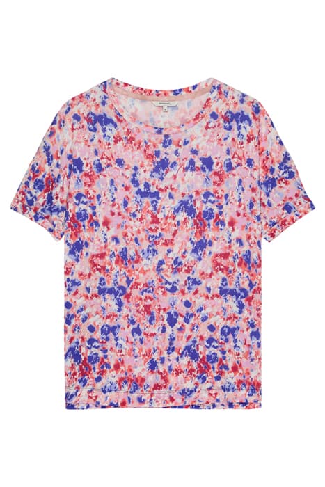 T-SHIRT MET BLOEMENPRINT RED BUD by Sandwich