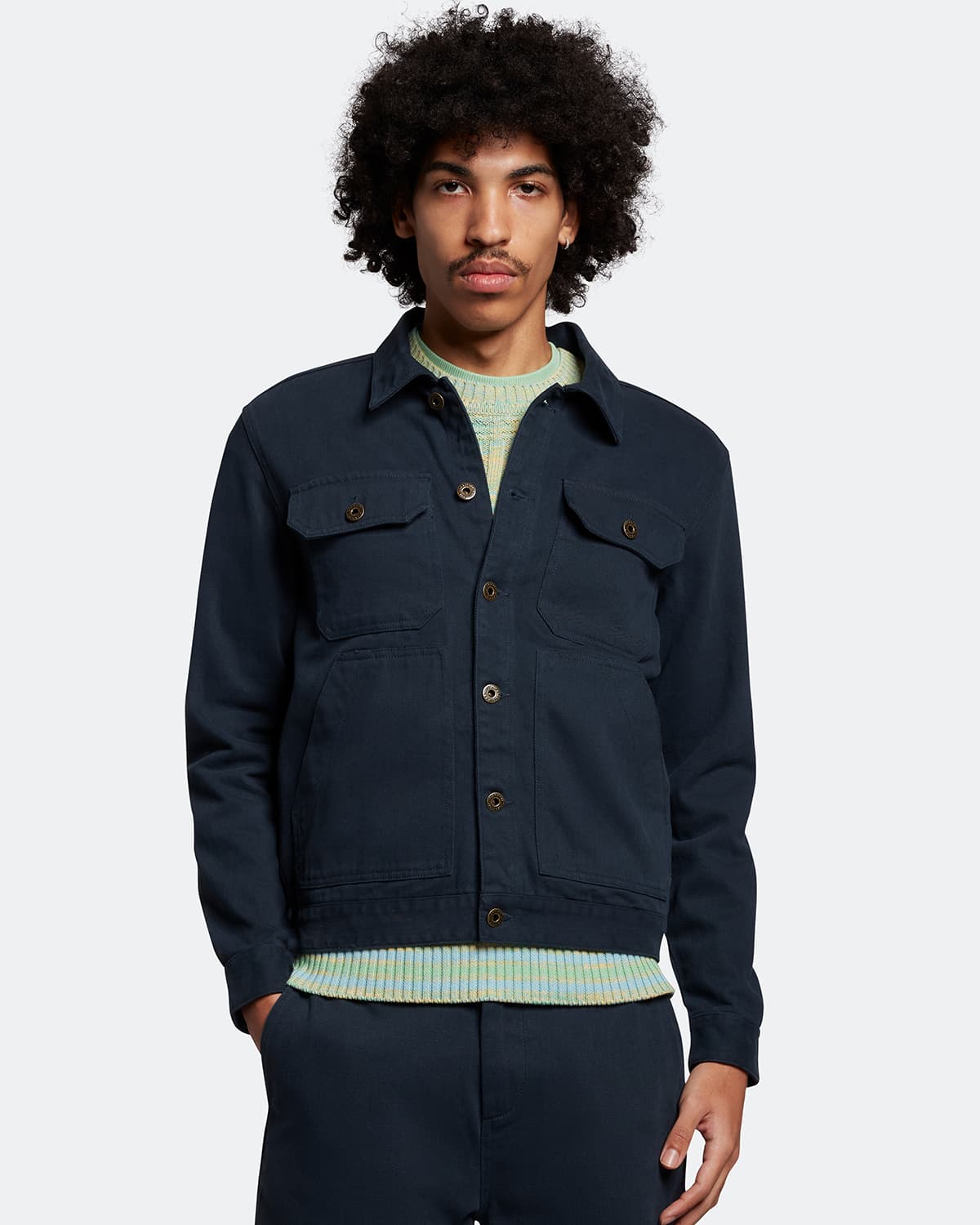 TRUCKER JACKET DARK NAVY by Lyle & Scott