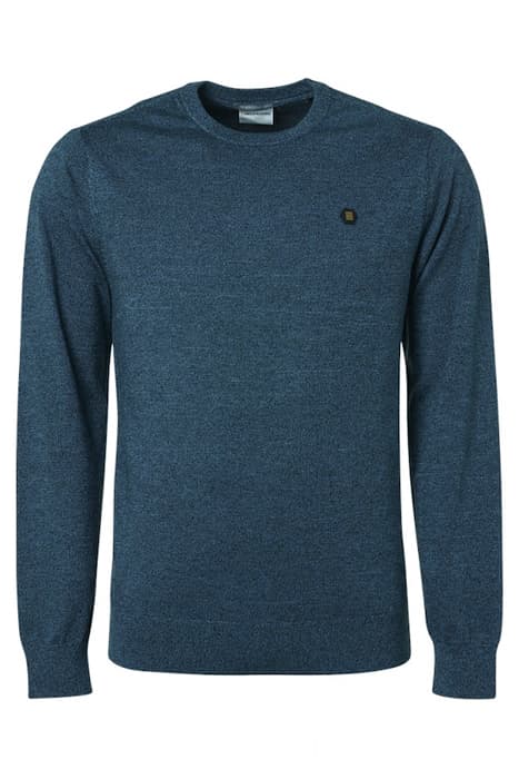 PULLOVER CREWNECK 2 COLOURED MELANGE PACIFIC by No Excess