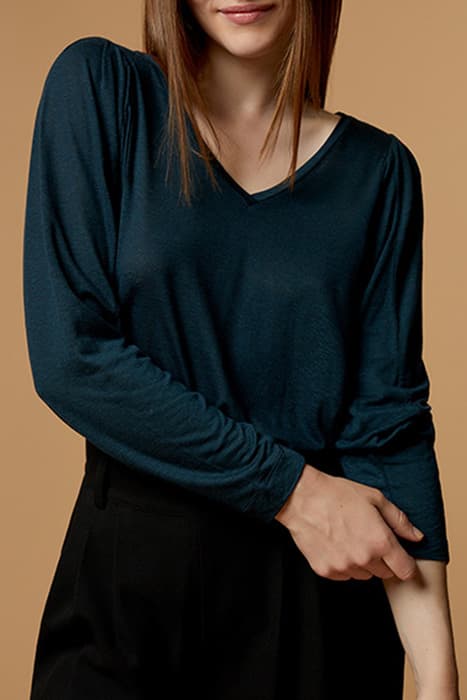 MELODY - TENCEL® AND WOOL CEDAR KNIT T-SHIRT by ONE STEP