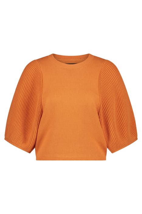 AICHA KNITTED PULL S/S HARVEST PUMPKIN by Another Label