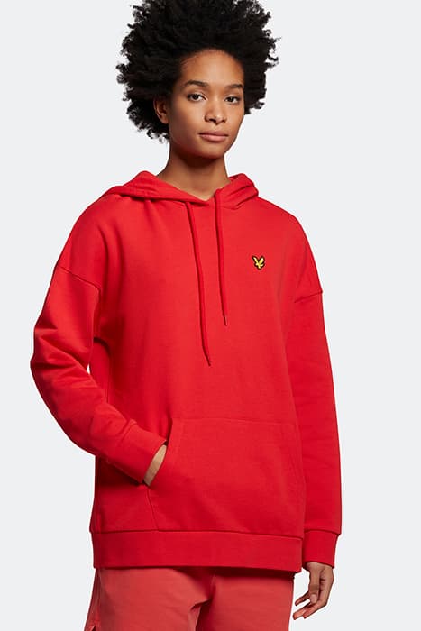 OVERSIZED HOODIE SELVEDGE RED by Lyle & Scott