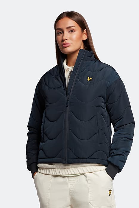 FUNNEL NECK JACKET DARK NAVY by Lyle & Scott