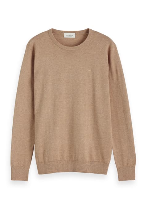 NOS COTTON CASHMERE CREWNECK KNIT CAMEL MELANGE by Scotch & Soda