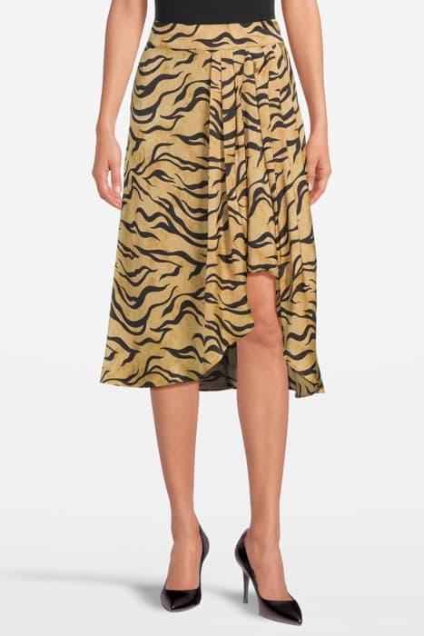 PRINTED MIDI RECYCLED POLYESTER WRAP SKIRT COMBO K by Scotch & Soda