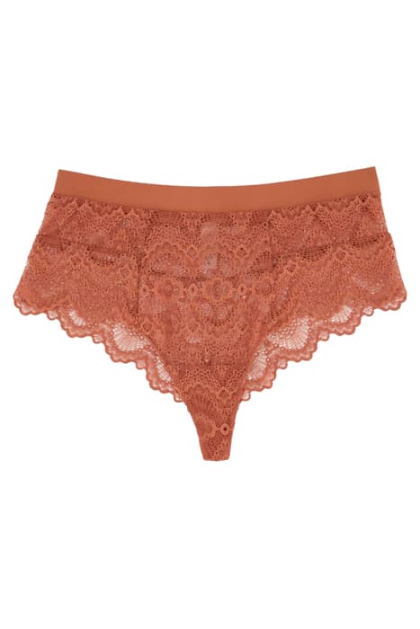 LACE HIGHWAIST STRING 001 CASABLANCA TERRACOTTA by Understatement