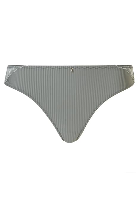 CO BO. THONG STRING STRIPE LACE BRIGHT GREY by Livera