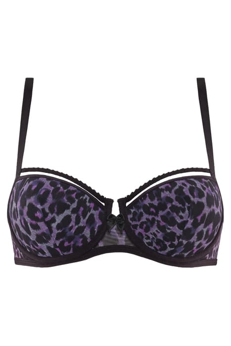 PEEKABOO BLACK PURPLE LEOPARD by Marlies Dekkers