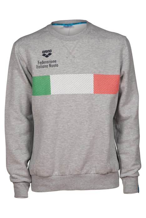 FIN CREW NECK MEDIUM GREY HEATHER by Arena