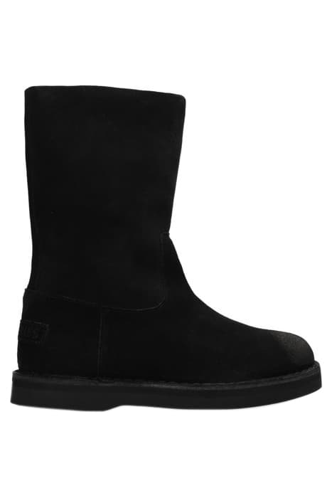 SHS1204 ANKLE BOOT SUEDE WITH WOOL BLACK by Shabbies Amsterdam