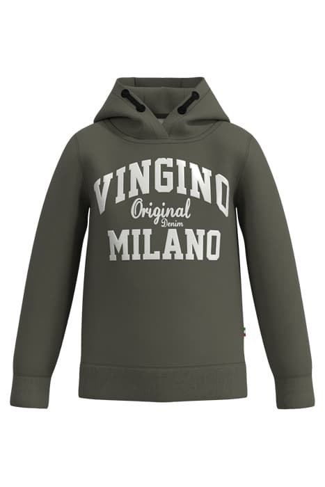 HOODY-CLASSIC-LOGO ARMY GREEN by Vingino