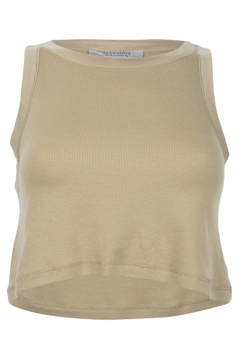 RINA CROPPED TANK PALE OLIVE GREEN by AllSaints