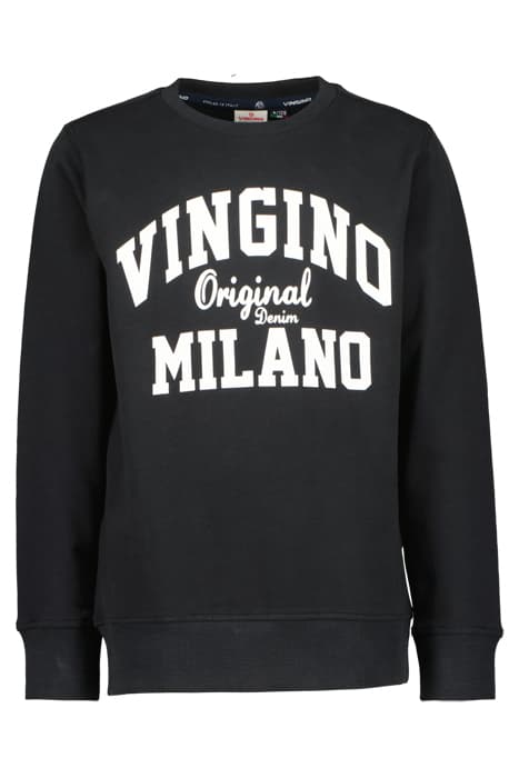 CREWNECK-CLASSIC-LOGO DEEP BLACK by Vingino