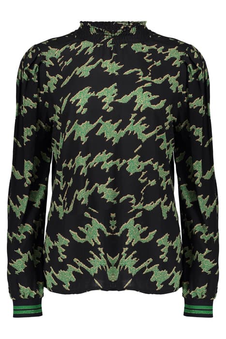 TOP BLACK/GREEN COMBI by Geisha