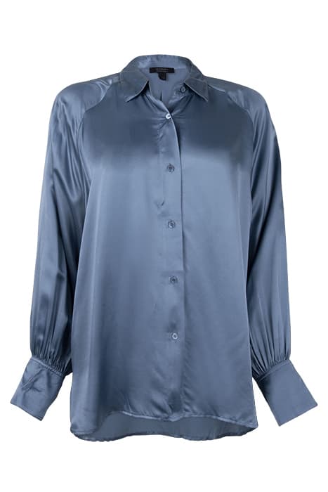 OANA SILK SHIRT BLUE SLATE by AllSaints