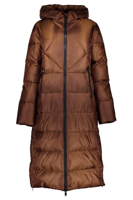 JACKET LONG QUILTED ECO-AWARE COGNAC by Geisha