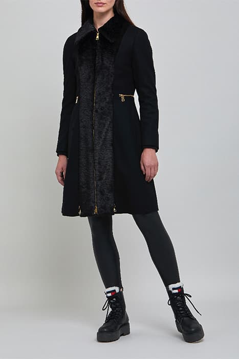 ELIZABETH BLACK COAT BLACK by Helen McAlinden