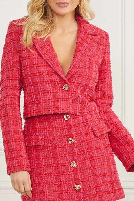 LAUREL CROP BLAZER JELOUS PINK TWEED by Marciano by Guess