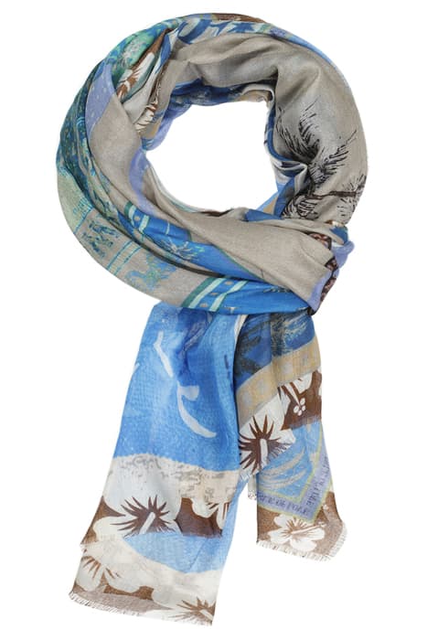 PRINTED SCARF MEDIUM BLUE by Steppin' Out