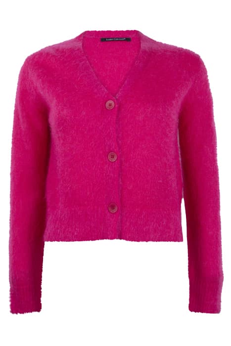 CARDIGAN AUS MOHAIR-MIX SMOKY PINK by Luisa Cerano