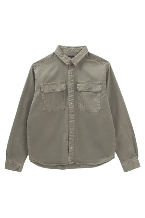 KHAKI SHIRT WITH POCKETS AND TEXTURED BACK by IKKS