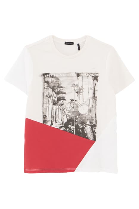 BOYS’ WHITE T-SHIRT WITH MOTORBIKE IMAGE by IKKS