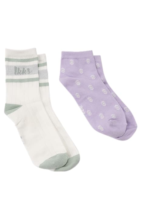 GIRLS’ VIOLET/WHITE SOCKS by IKKS