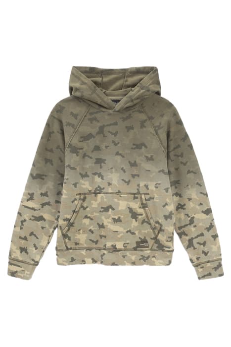 BOYS’ SAND PIXEL CAMOUFLAGE MOTIF HOODIE by IKKS