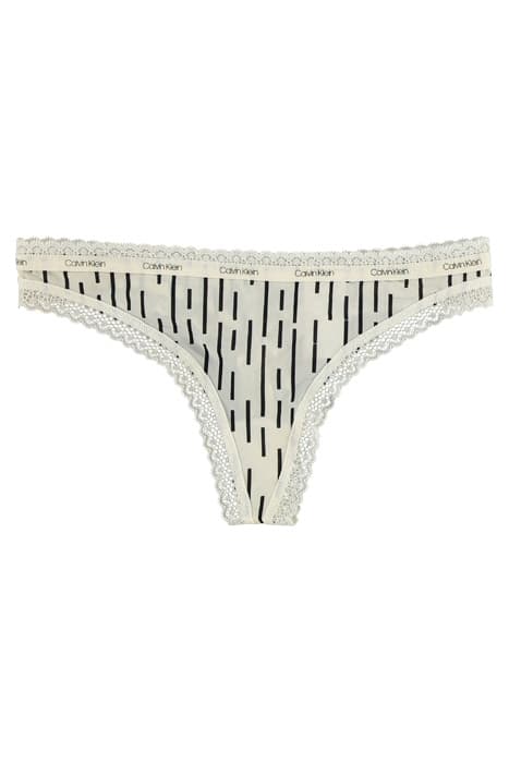 THONG MORSE STRIPE_IVORY by Calvin Klein