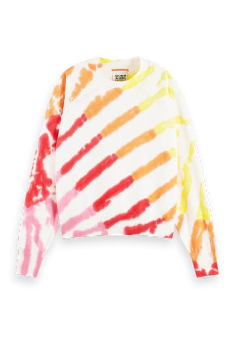 TIE DYE PULLOVER RED/YELLOW TIE DYE by Scotch & Soda