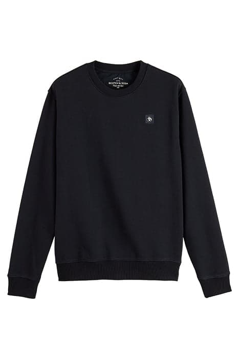 ESSENTIALS - ORGANIC COTTON FELPA CREWNECK SWEATSHIRT NIGHT by Scotch & Soda