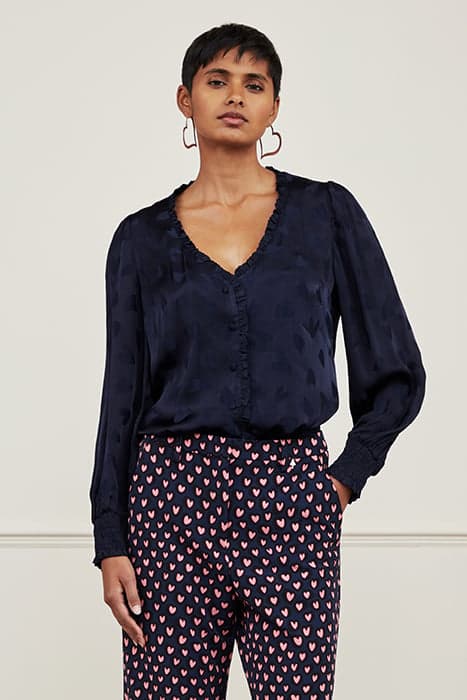 HAZEL BLOUSE VAINLY NAVY by Fabienne Chapot