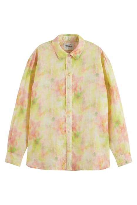 OVERSIZED LINEN SHIRT MULTI TIE DYE by Scotch & Soda