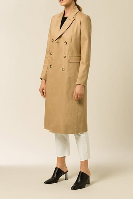 CLASSIC DOUBLE BREASTED COAT BEIGE by Ivy Oak