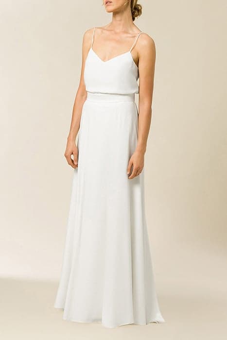 ALLORO BRIDAL SKIRT MAXI LENGTH SNOW WHITE by Ivy Oak